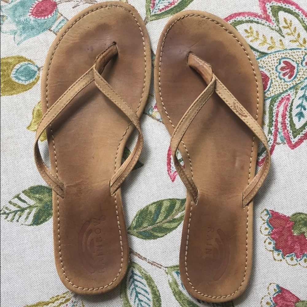 Rainbow Flip Flops